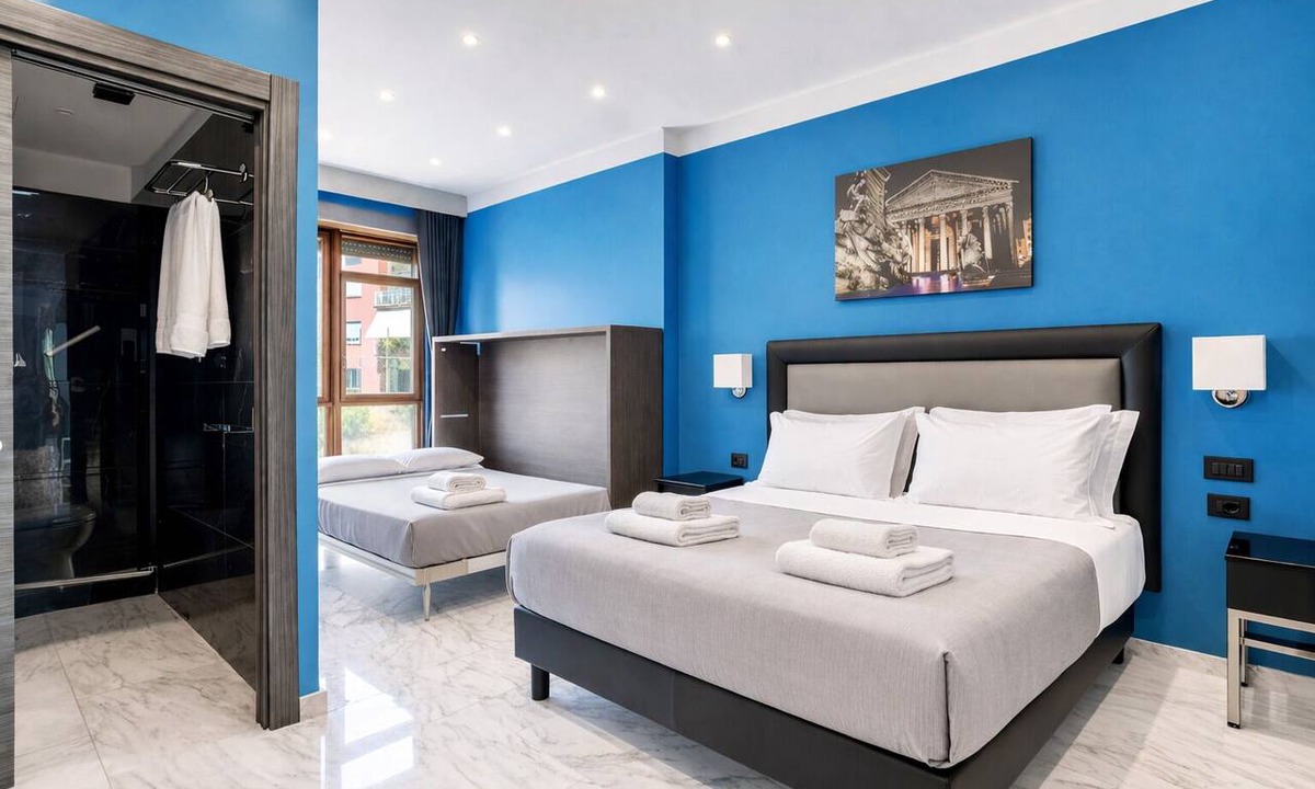 Nomentano Bed & Breakfast | AR ROOMS ROME blue room superior