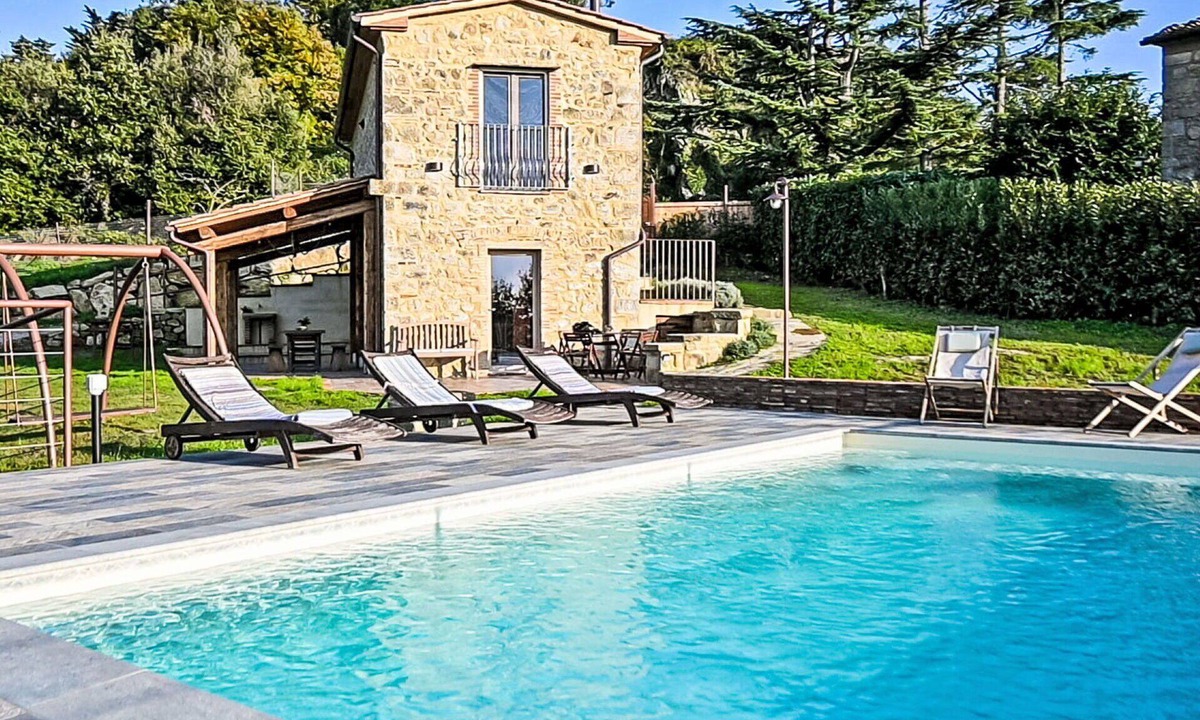 Roccastrada House | Beautiful private villa for 6 people with WIFI, A/C, private pool, TV, patio and panoramic view