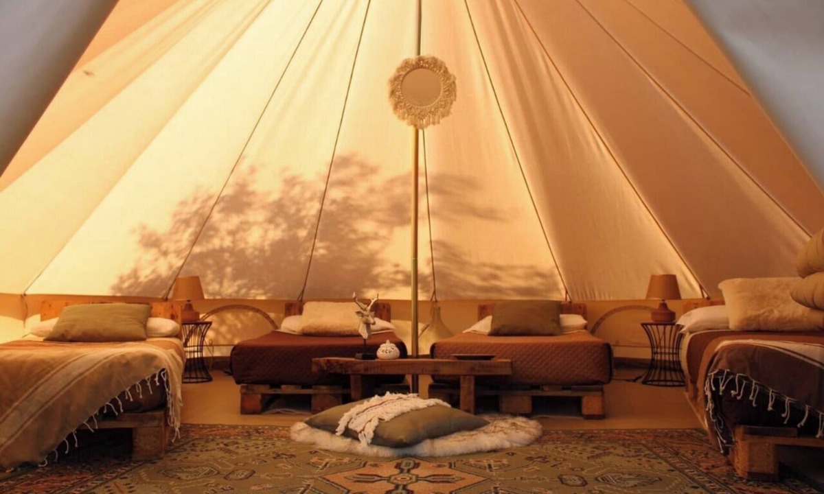 Falerna RV Rental | Glamping Bell Tent for 4 | Family, Donkeys & Olive Grove, Calabria