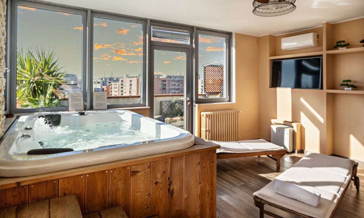 Brindisi Histotic Center Apartment | Luxury penthouse with private hot tub