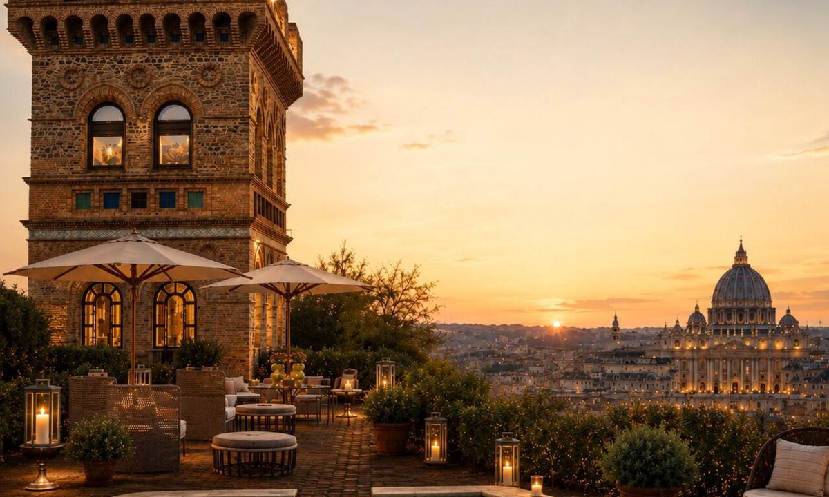 Trionfale Apartment | Luxury Tower with Private Pool and a View of the Vatican