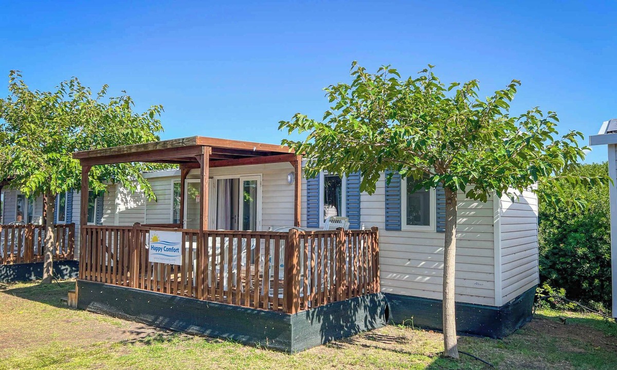 Rivabella House | Mobilehome mit Klimaanlage und Terrasse