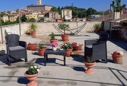 Monterotondo Apartment | the panoramic terrace of Fiore Pelli