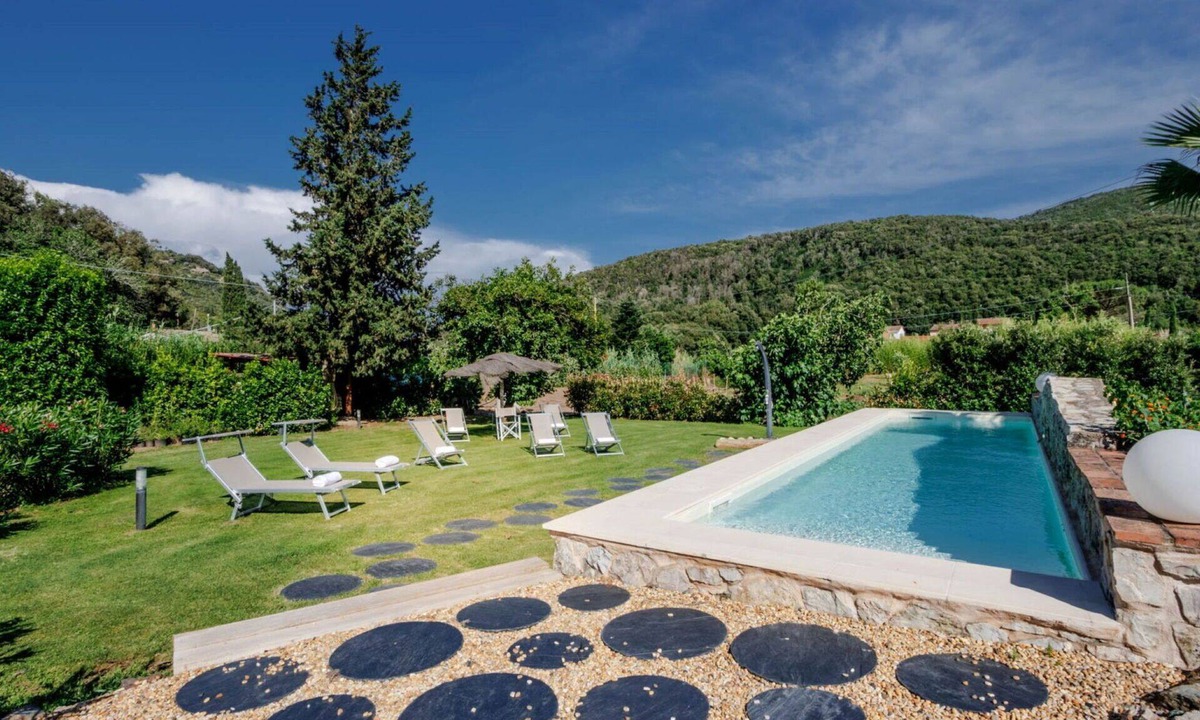 Rio nell'Elba Villa | Wonderful private villa for 8 guests with WIFI, private pool, A/C, TV, patio and pets allowed