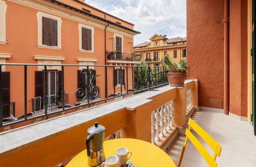 Nomentano Apartment | An elegant and bright 120 square meters apartment, perfect for six guests, located on the third floor of a renovated period building with an elevator (NOT accessible for people with disabilities).The property is ideally situated for exploring Rome: both