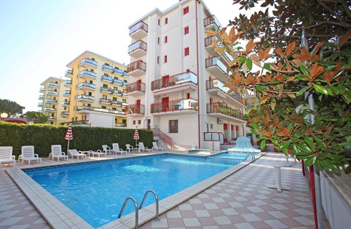 Jesolo Apartment | Apartment 'Acapulco Residence 201' with Shared Pool and Private Terrace