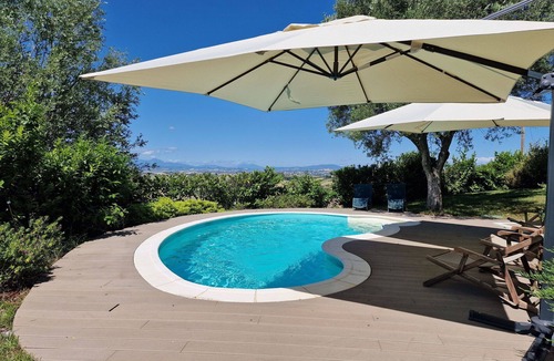 Ostra Villa | Beautiful private villa with private pool, A/C, WIFI, sauna, TV, patio and panoramic view