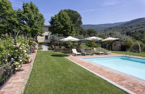 San Pietro a Cegliolo Villa | Beautiful private villa with A/C, private pool, WIFI, TV, patio, panoramic view, close to Cortona