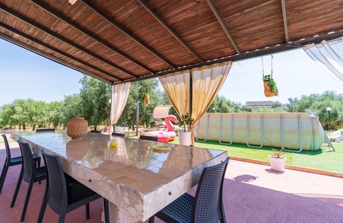 Solarino Apartment | Bedroom in Villa with Pool, Wi-Fi and Air Conditioning