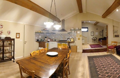 Lake Bracciano Villa | Breathtaking view of the lake and castle surrounded by holm oaks and oaks