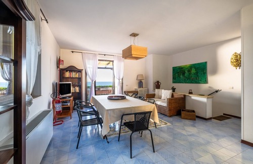 Santa Caterina Apartment | Cala D'Aspide - Apt 1: Sea View, Wi-Fi & Air Conditioning