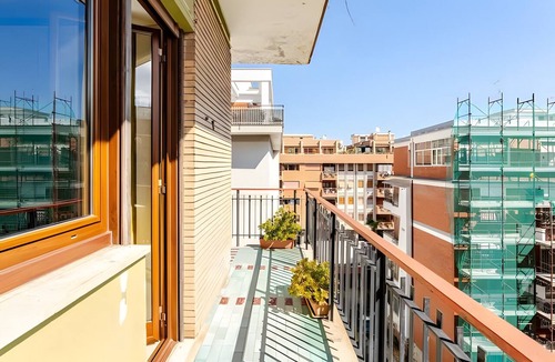 Quartiere XXXIV Lido di Ostia Levante Apartment | Casa Daniele: Tourist Apartment with Panoramic Sea-View Balcony in Lido di Ostia