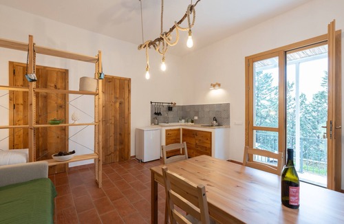 Camporeale Apartment | Casa delle Pigne Apartment with Mountain View, Private Terrace, and Wi-Fi