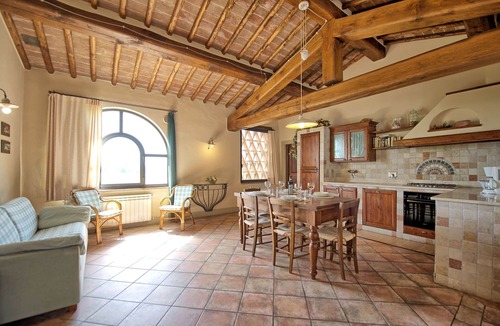 Tavarnelle Val di Pesa Apartment | Cosy apartment for 8 guests with A/C, WIFI, pool and panoramic view, close to Greve In Chianti