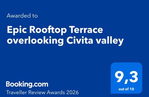 Bagnoregio Apartment | Epic Rooftop Terrace overlooking Civita valley
