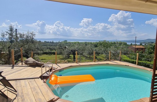 Bolsena Cottage | Giardino Etrusco - with pool and access to private beach