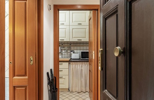 Rione XVIII Castro Pretorio Apartment | GuestHost - Comfortable apartment located on the second floor, of four in total, of a building without lift.In 40 m2 of space it accommodates four people with a double bedroom on the mezzanine and a foldaway double bed in the living room.It is located 70