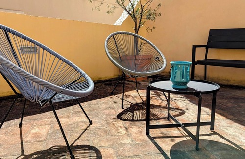 Trapani City Centre Apartment | Le Ortensie, terrace in the center of Trapani near the beach