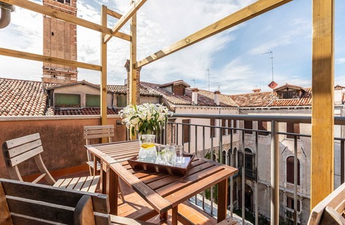 San Marco Apartment | Luxury Penthouse with Two Panoramic Terraces Near La Fenice Theatre