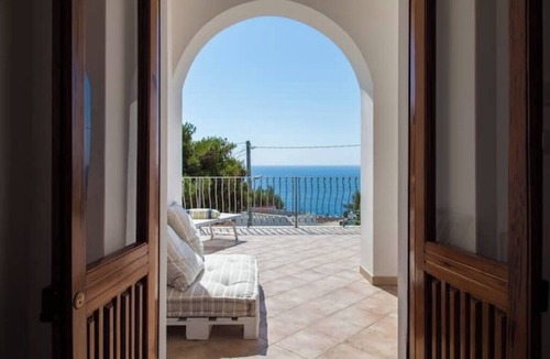 Marina di Novaglie Villa | Luxury Sea-View Retreat w/Pool, Veranda & BBQ (100m to Bay)