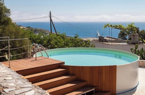 Marina di Novaglie Villa | Luxury Sea-View Retreat w/Pool, Veranda & BBQ (100m to Bay)