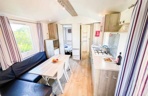 Rivabella House | Mobilehome mit Klimaanlage und Terrasse