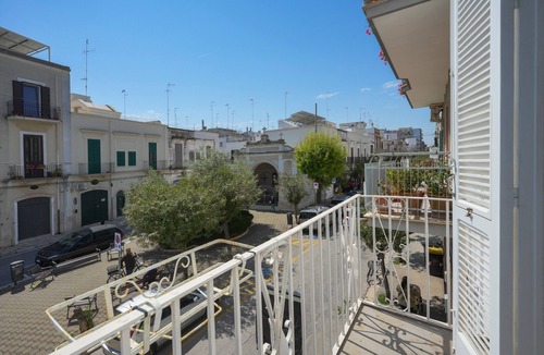 Mola di Bari Apartment | 'New Old House' Apartment with Private Terrace, Balcony, and Air Conditioning