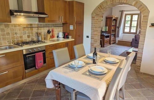 Pierantonio Apartment | Rancale-Beautiful and Imposing Stone Farmhouse with Pool in Quiet Valley Setting