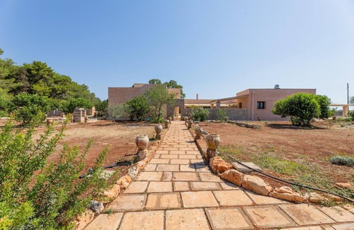 Presicce Apartment | Room 'Masseria Scafazzi - Cristina - 4' with Private Terrace, Wi-Fi and Air Conditioning