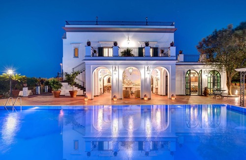 Colli di Fontanelle Villa | Stunning private villa with WIFI, A/C, private pool, TV, patio, panoramic view, close to Sorrento