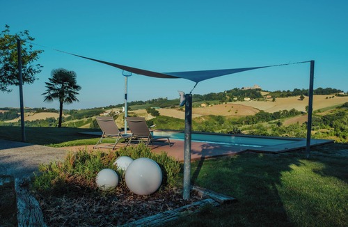 SantʼIppolito Ski Chalet | Suite surrounded by nature with swimming pool - "Relaxation & Romantic Escape"