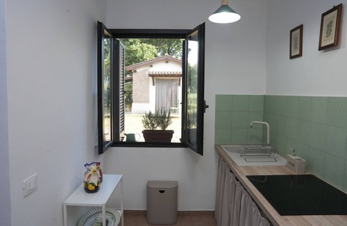 Viterbo Apartment | Three-room apartment nestled among olive and oak trees in northern Lazio, just a few minutes from Viterbo