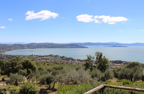 Passignano sul Trasimeno Villa | Villa with pool surrounded by nature with stunning views of Lake Trasimeno