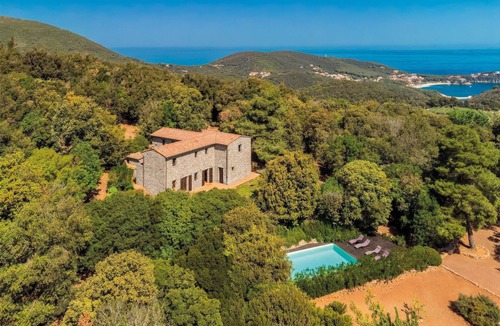 Rio Marina Villa | Villa 'Relais Il Termine' with Sea View, Wi-Fi and Air Conditioning
