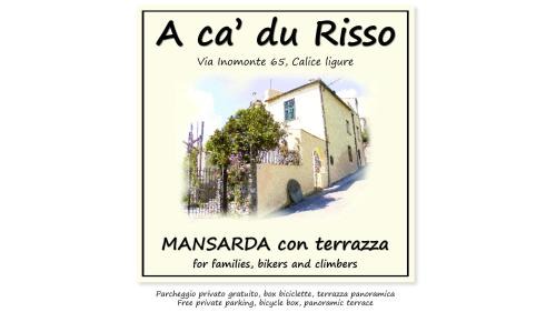 A ca' du Risso - Mansarda con terrazza - Sea & outdoor for families, bikers and climbers in Calice Ligure