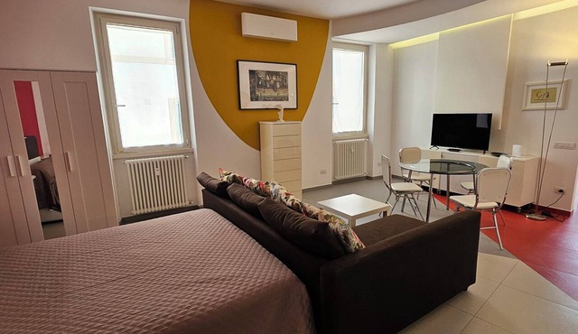 A charming, designer open-concept space