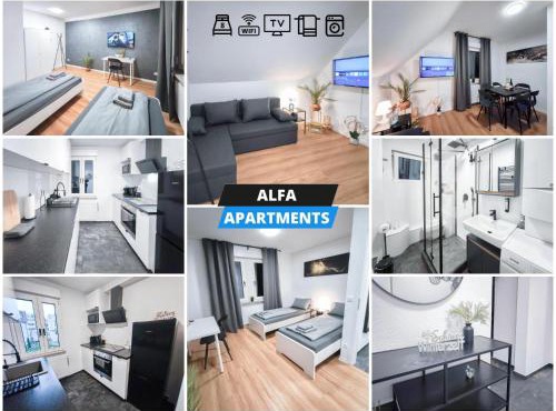 ALFA Stuttgart Apartment 4 Zimmer 4BR TV WIFI WM nahe Wasen & Daimler l 7Beds I 8 people I Kitchen l Bathroom l Eigene Küche und Bad in Stuttgart