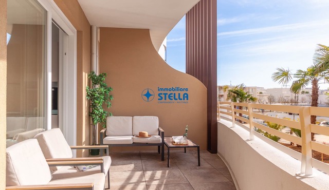 Baia Dorata modern apt. [ Pool + Parking ]