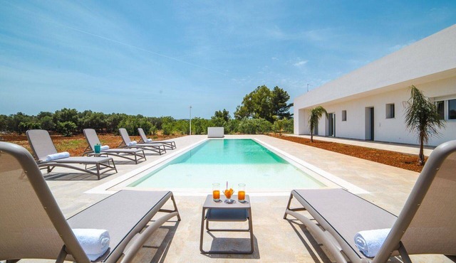 Beautiful private villa for 6 people with WIFI, A/C, private pool, TV and veranda, close to Ostuni
