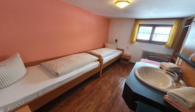 Double room with shower on the floor - Pension Forelle in Obermaiselstein