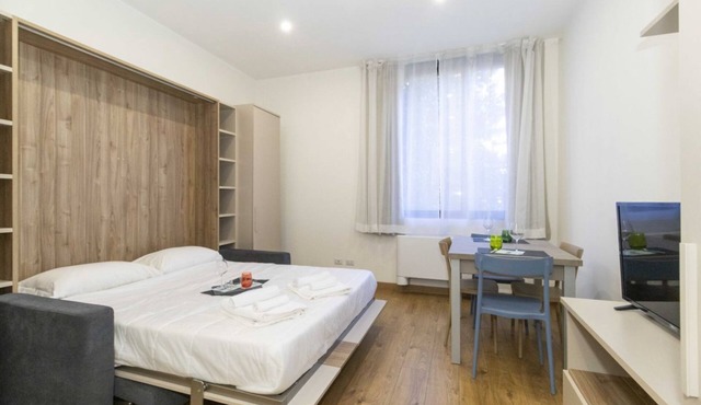 GuestHost - Functional studio apartment equipped with all essential comforts,situated a few steps from the Valentino Park and its castle. Located in the San Salvario district, in a modern building with concierge, the accommodation is a 10-minute walk fro in Torino