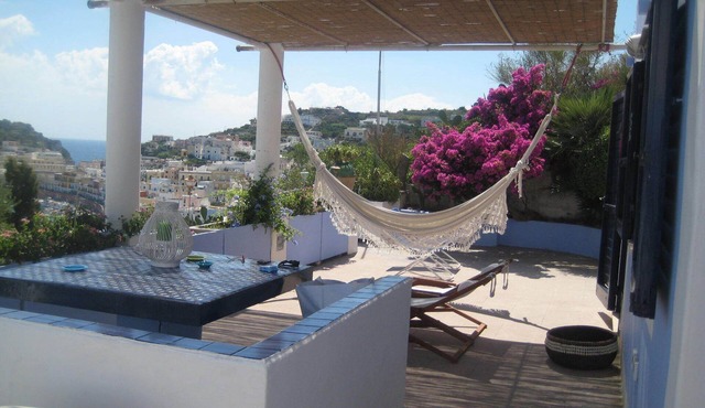 ITALY - PONZA Villa with large equipped terrace. Stunning views of the sea