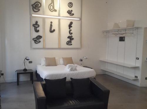 Loft Farnese 1 suite luxury area soggiorno e cucina