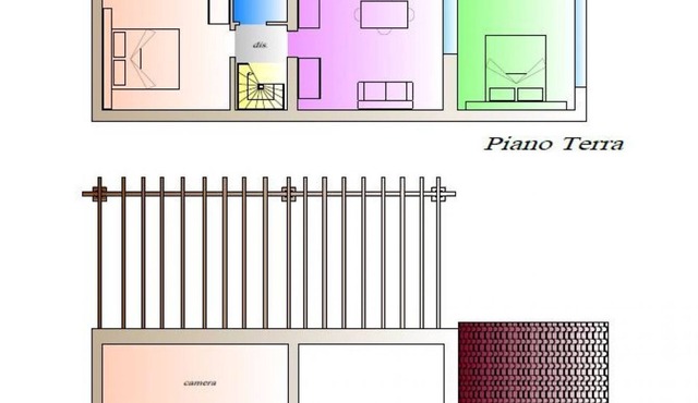 Macine, Extra large three-room terraced house in Cecina