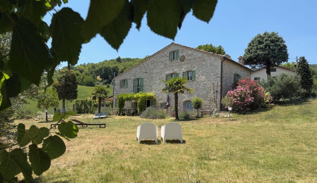 Natural stone country house