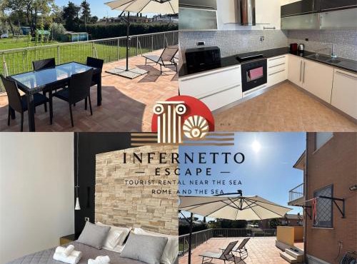 Roma Infernetto Escape apt 4 guest 1bedr 280mq terrace