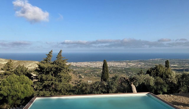 Typical Sicilian country house, set in a park of olive trees