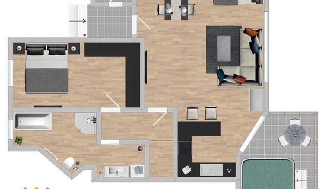 Vacation apartment Stefan 1st floor modern and high quality equipped in Wackersdorf