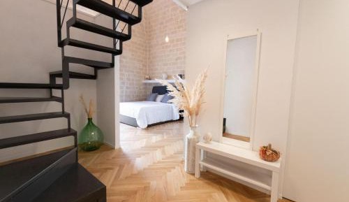 One-Bedroom Loft Apartment with Balcony