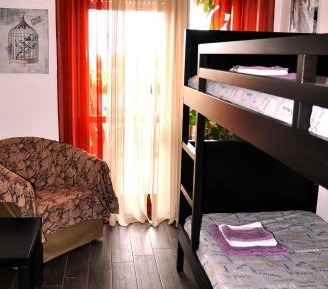 Room with Bunk Bed and Shared Bathroom